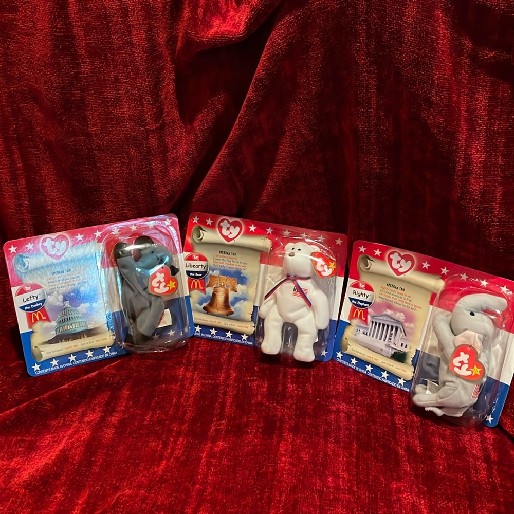 Happy 4th of July!! Unopened Patriotic McDonalds Ty beanie collection